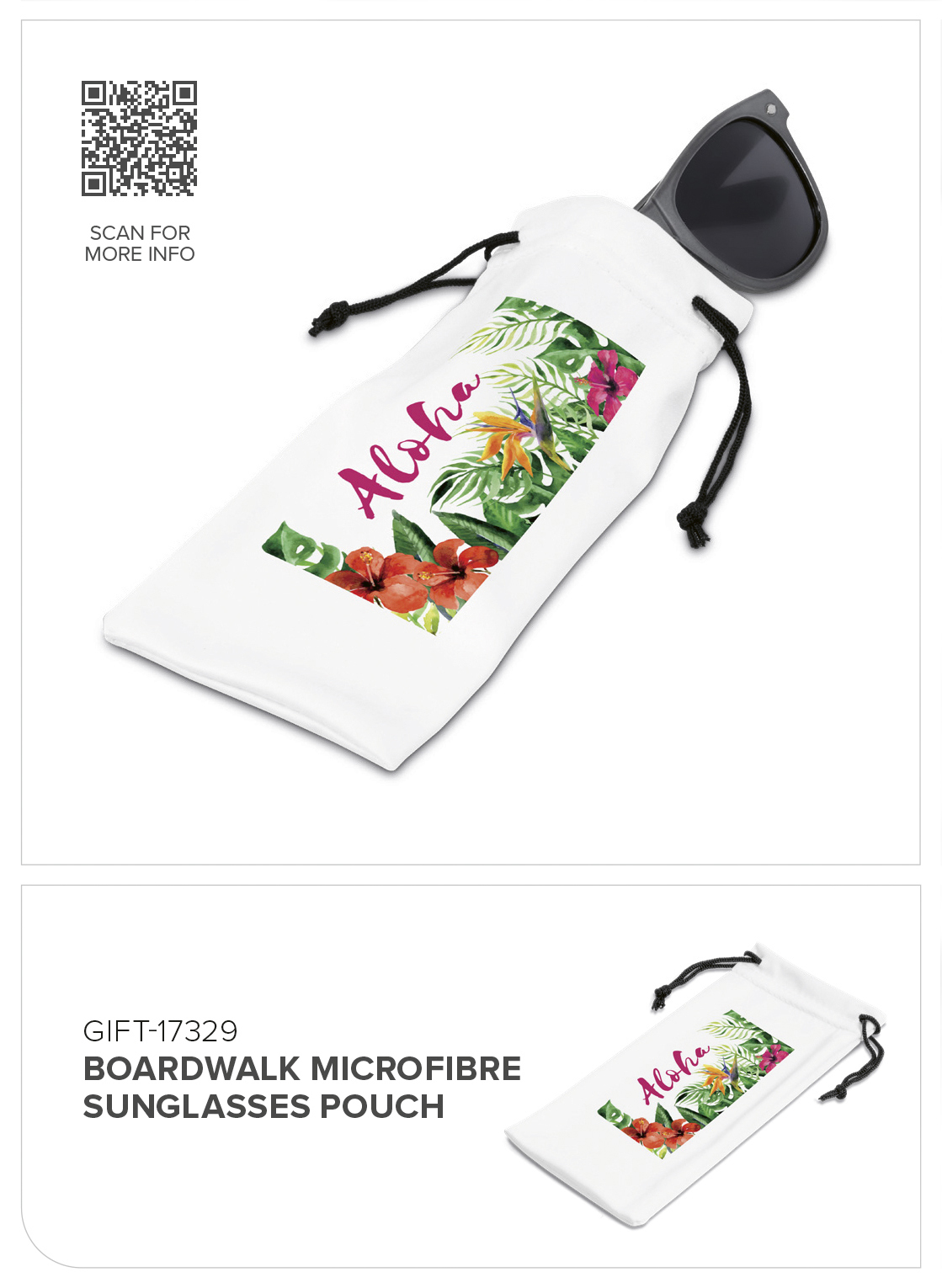 Boardwalk Microfibre Sunglasses Pouch CATALOGUE_IMAGE